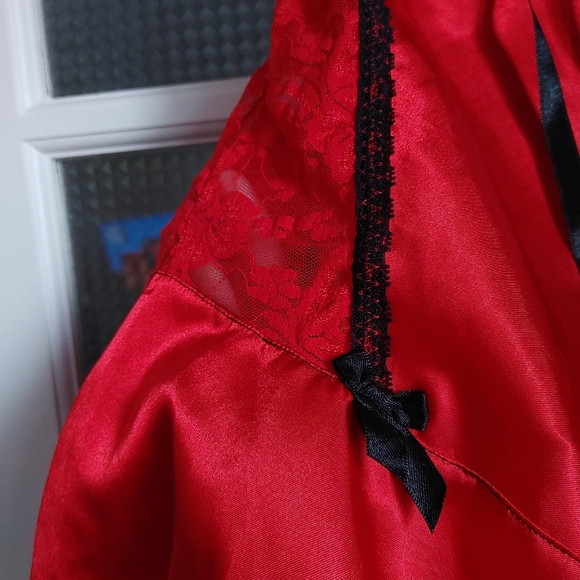 3/$25 - H&M Red Satin Babydoll/Lingerie - Picture 3 of 9